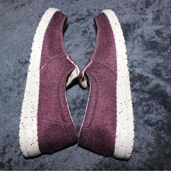Hey dude Misty Burgundy Flats - Picture 3 of 6
